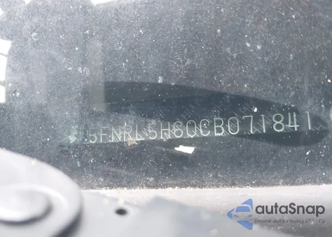 2012 Honda Odyssey Ex-L from USA, damaged, VIN 5FNRL5H60CB071841